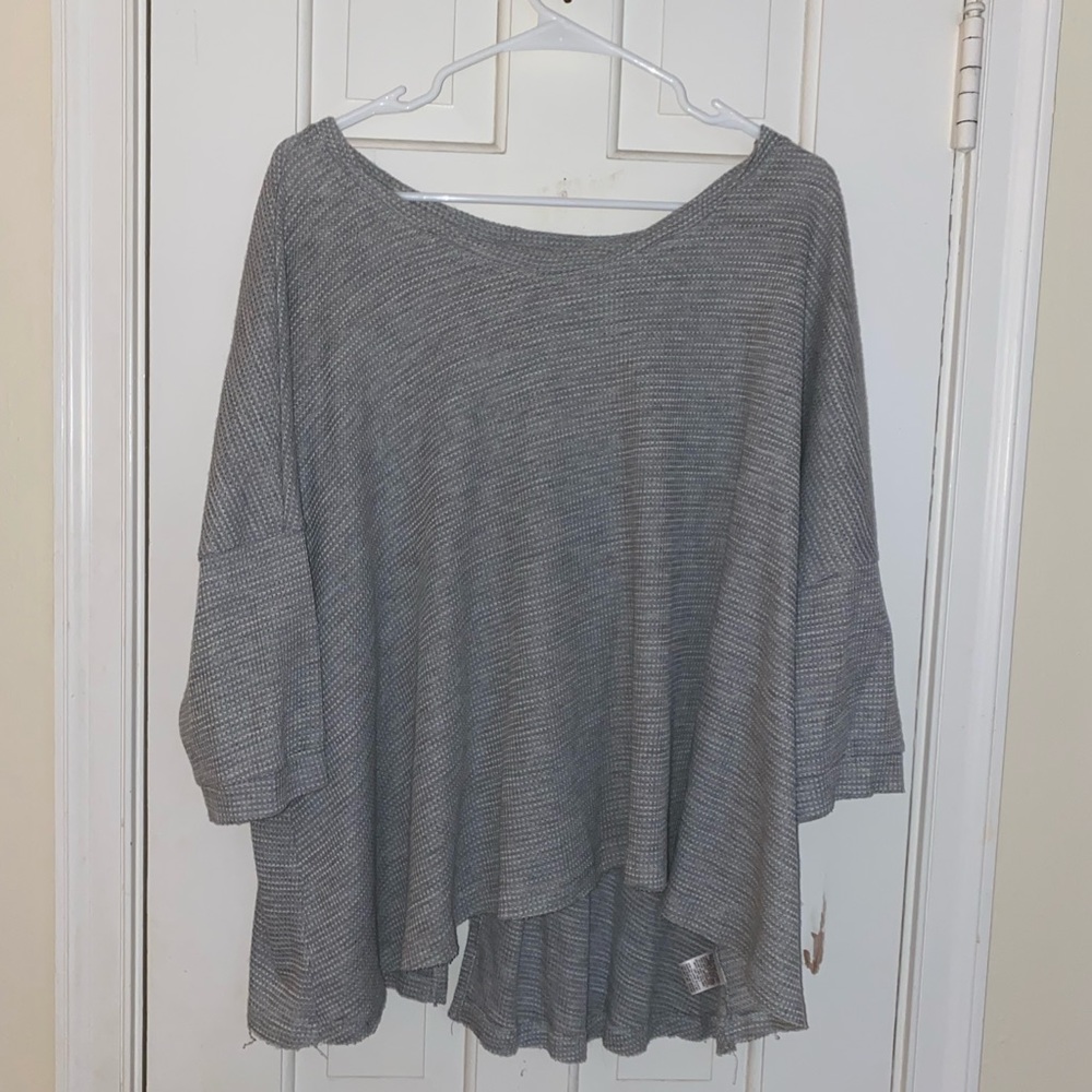 Free People 1/4 Sleeve Top